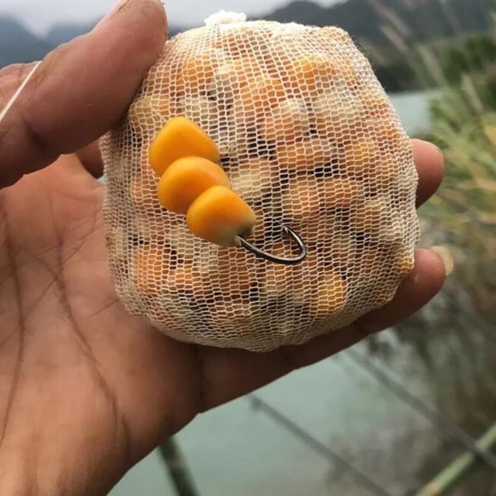 PVA Fishing Footage Fishing with bait Mesh Mesh Tube Water Soluble Equipment Loading Footage Bags for bait Fishing Accessories