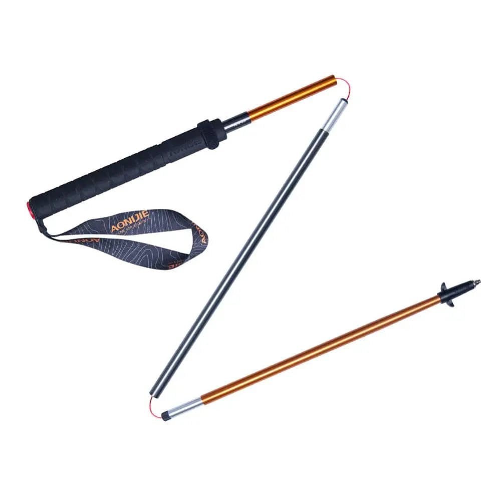 2 pcs AONIJIE Z-Pole folding Ultralight Quick Lock hiking poles Pole Race Running Walking Stick carbon fiber