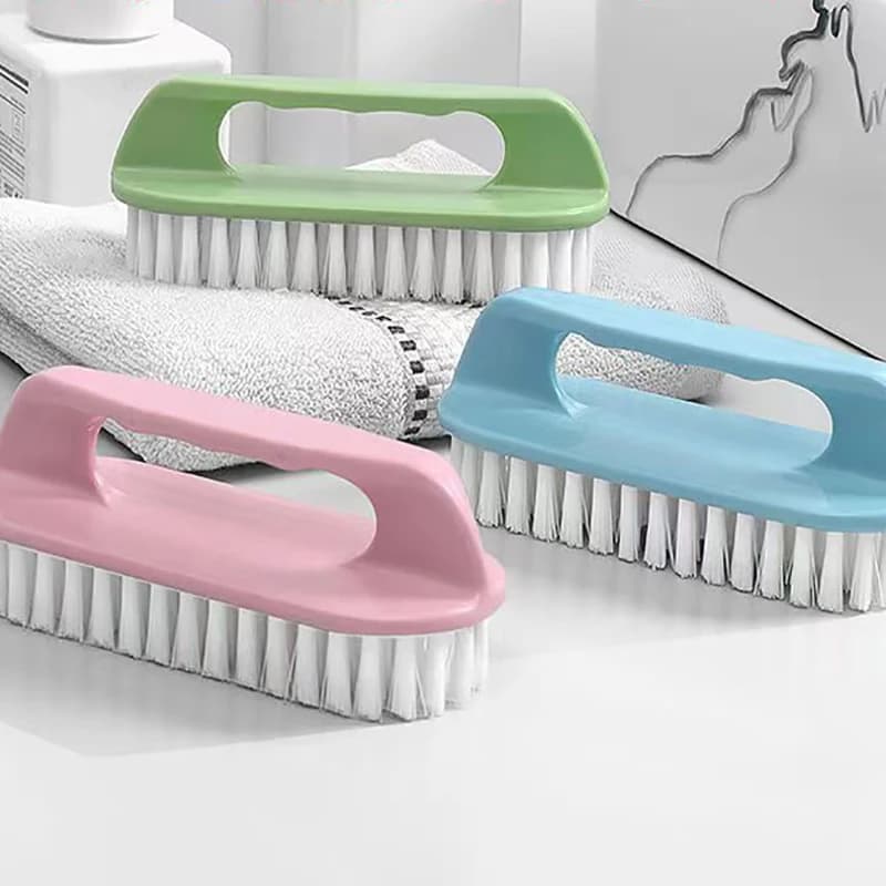 Spazzola per strofinare spazzola per bucato a tesa dura scarpe spazzola per strofinare spazzola per la pulizia delle mani in plastica portatile cucina bagno