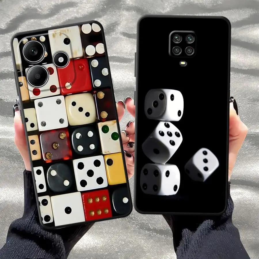 Cover per Telefono con Stampa Carte da Gioco, Custodia Morbida per Xiaomi Poco F5 F3 X4 X3 Pro C85 C71 X3 NFC F4