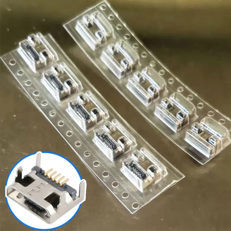 50/100PCS Micro USB 5Pin Connector Female Port Jack Solder Plug SMD SMT Android Phone Data Charging Socket 5P Micro USB