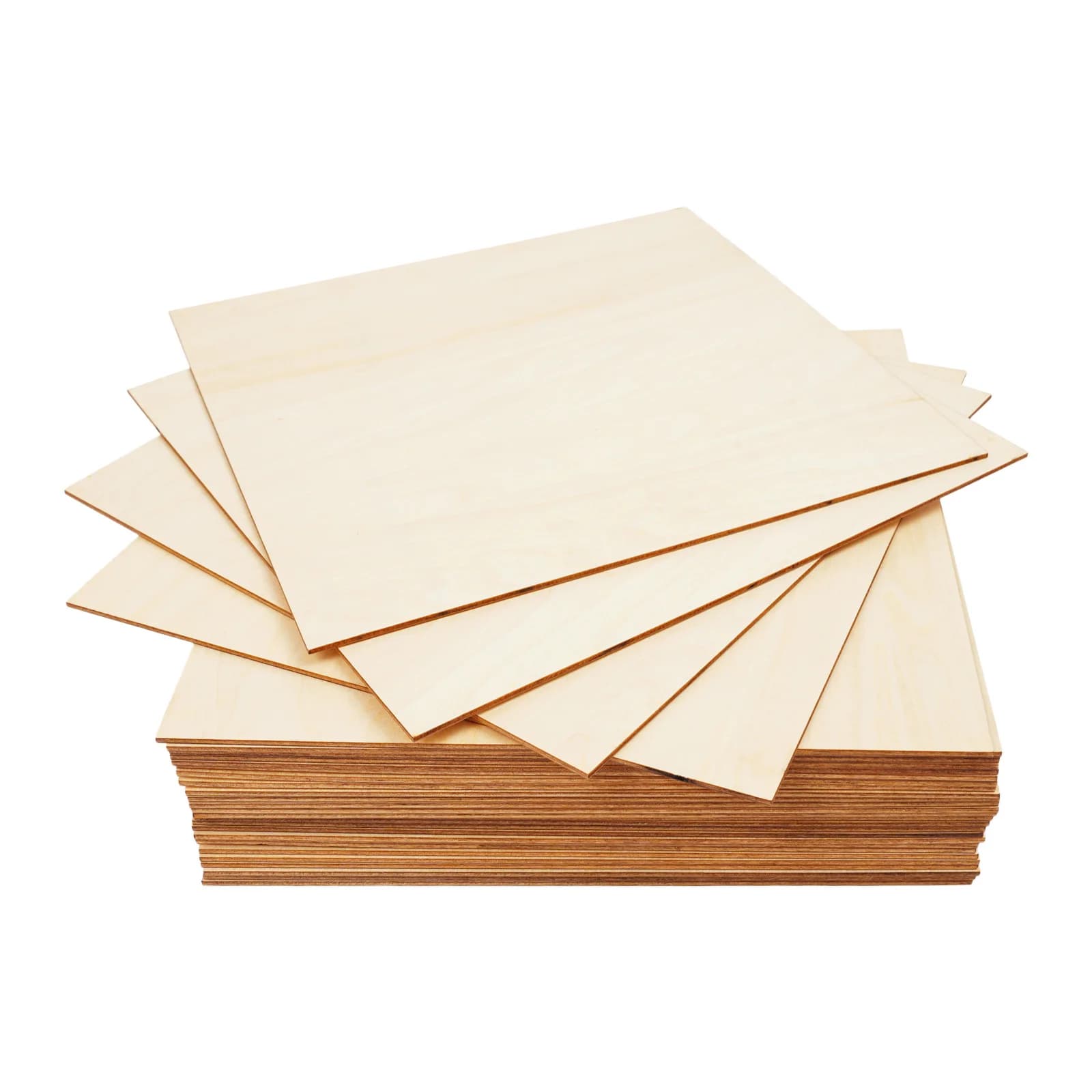 30PCS Birch Plywood, Plywood, Craft Wood Sheets, 30x30x0.3cm Laser Engraving Panels, High Strength, Multi-Purpose Board for DIY Model, Painting, Spray, Furniture, Packaging, Durable, Easy Cutting, Flexible, Moisture Proof, Non-Deformable