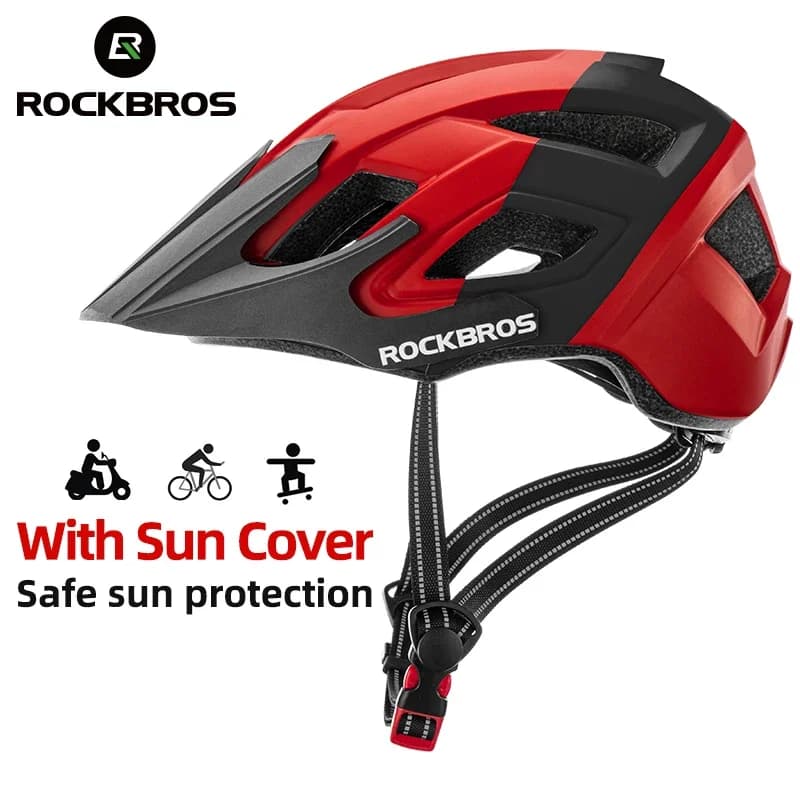 ROCKBROS Bike Helmet Breathable Cycling Helmet Shaped Entirely Heavy Duty MTB Road Man Woman Bicycle Helmet Light Aero