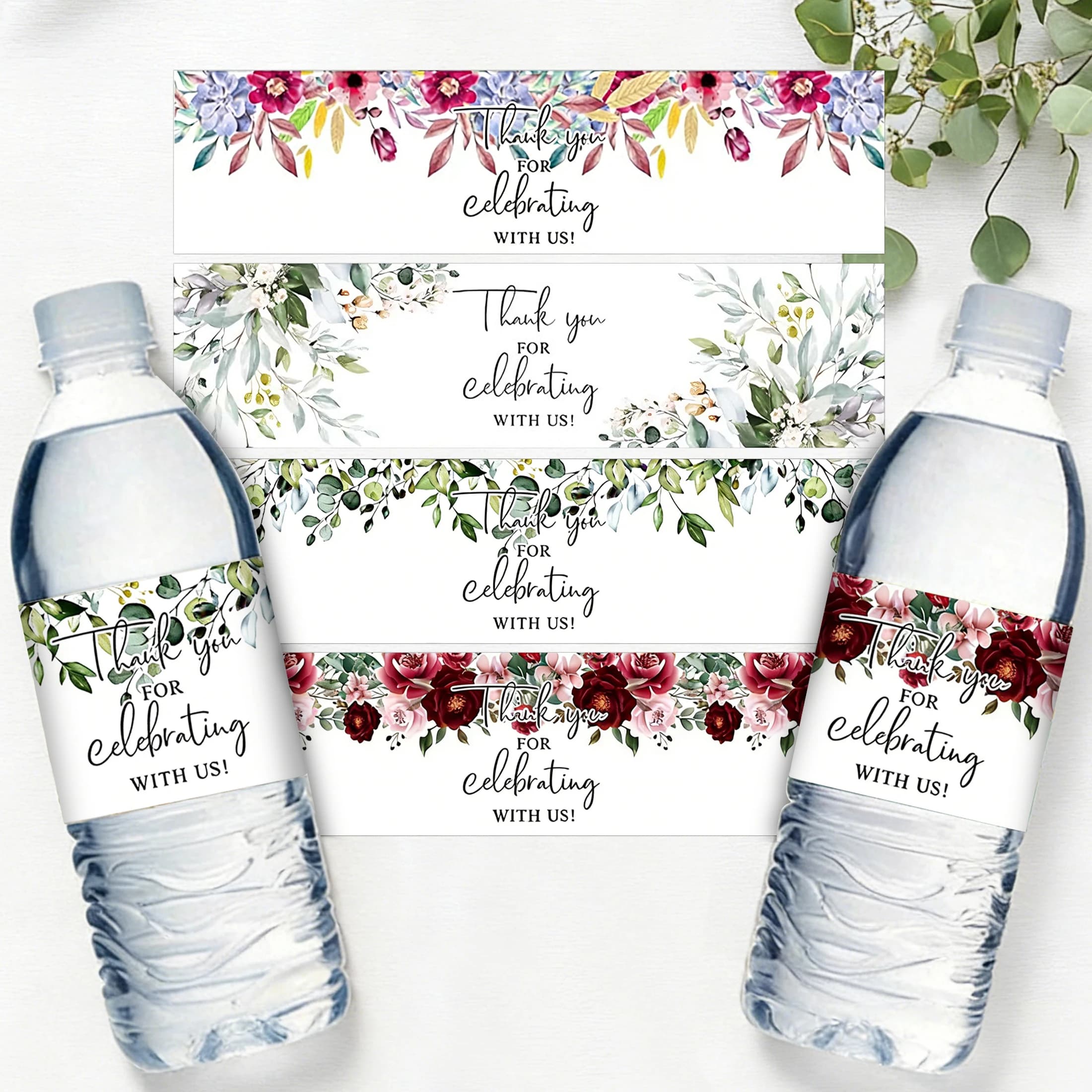 10 Labels Water Bottle Sticker for Weddings, Decorations and Accessories for Wedding Party