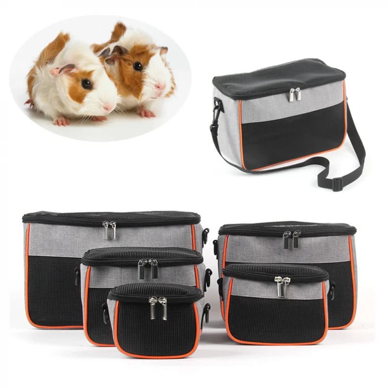 Zaino da viaggio Oxford resistente ai graffi per porcellini d'India e aliante di zucchero con borsa multiuso traspirante per animali domestici nascondiglio per piccoli animali domestici