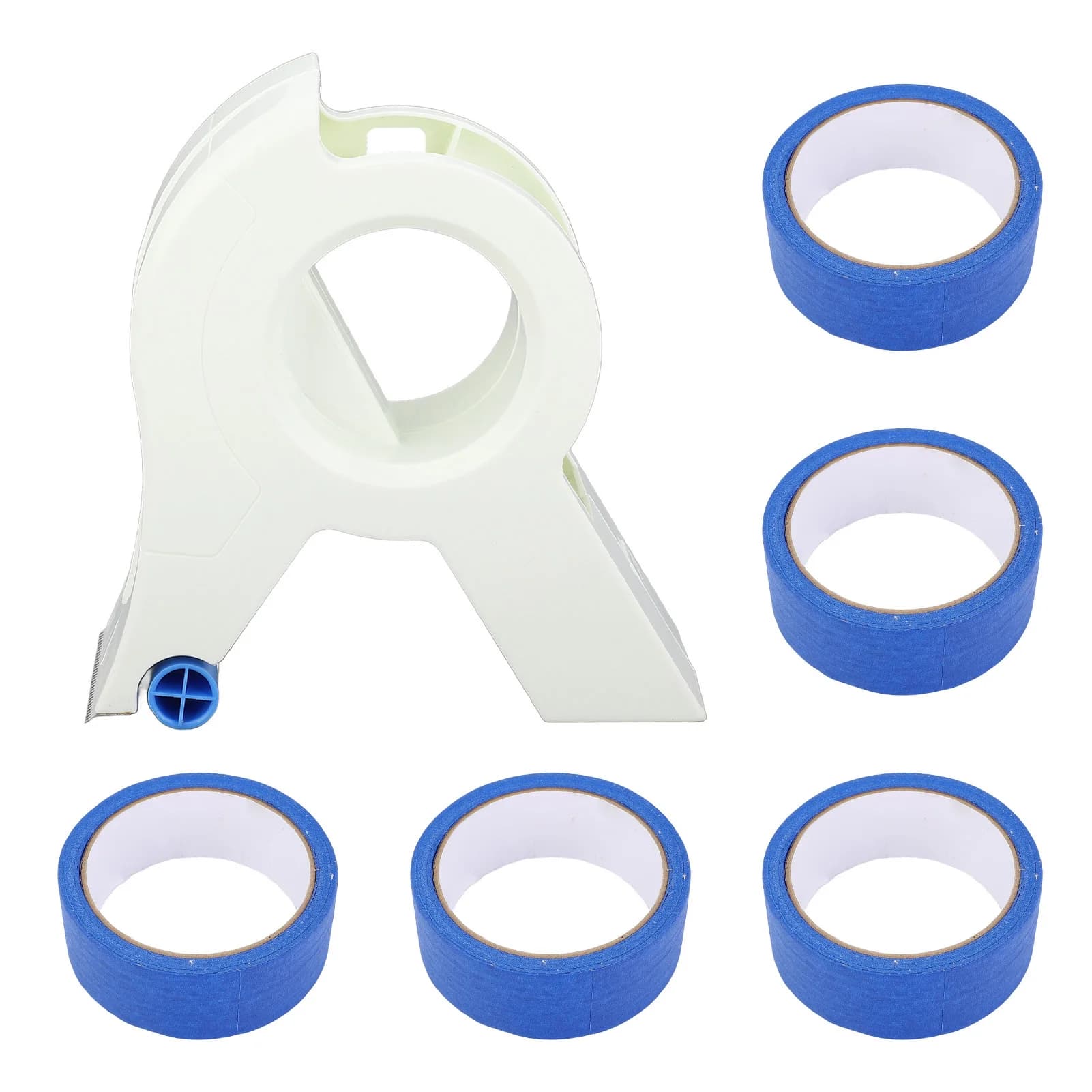 6 pezzi/set applicatore di nastro adesivo per vernice e 5 rotoli di nastro blu per pittore per applicatore di nastro adesivo per porte e finestre