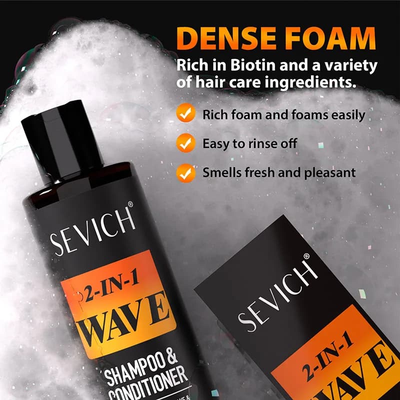 200 ml biotin wave shampoo 360 Style Deep sports waves Strong hold Waves Control Pasta for hair styling Undulated cream for African men