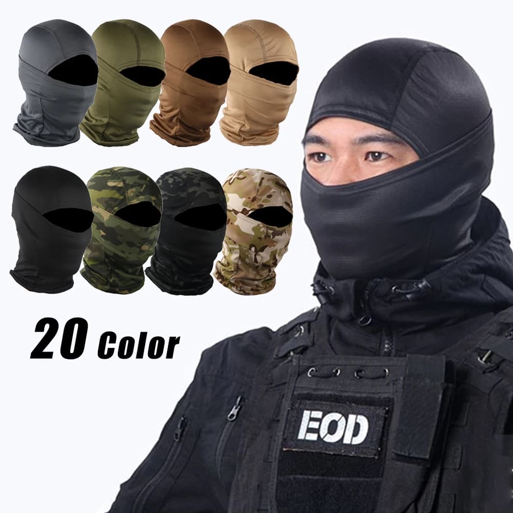 Mimetic mask Sciarpa Integral Ski Cycling Mask Covers neck Scalda head Sports cap Helmet