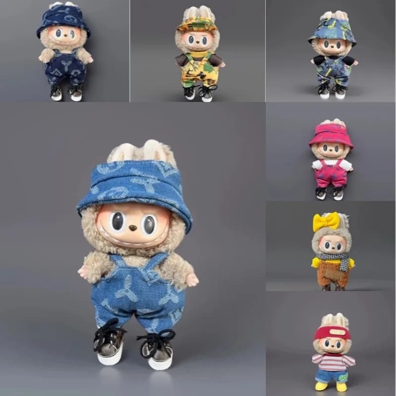 Mini Doll Accessories for 17cm Labubu Clothes V1 V2 Clothing Accessories Set Gift