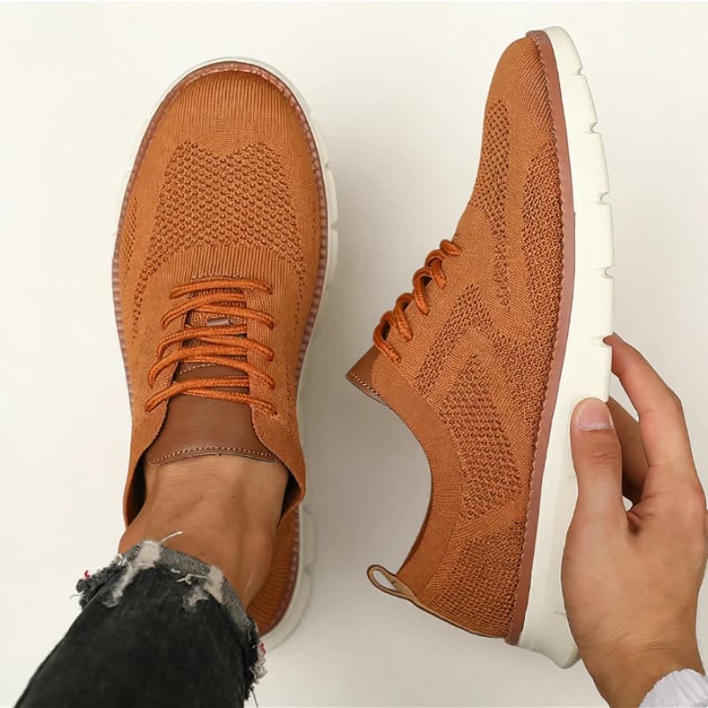 Scarpe da ginnastica da uomo eleganti e casual marroni, scarpe da ginnastica da uomo, traspiranti, ultraleggere, con suola morbida, scarpe da corsa antiscivolo per esterni