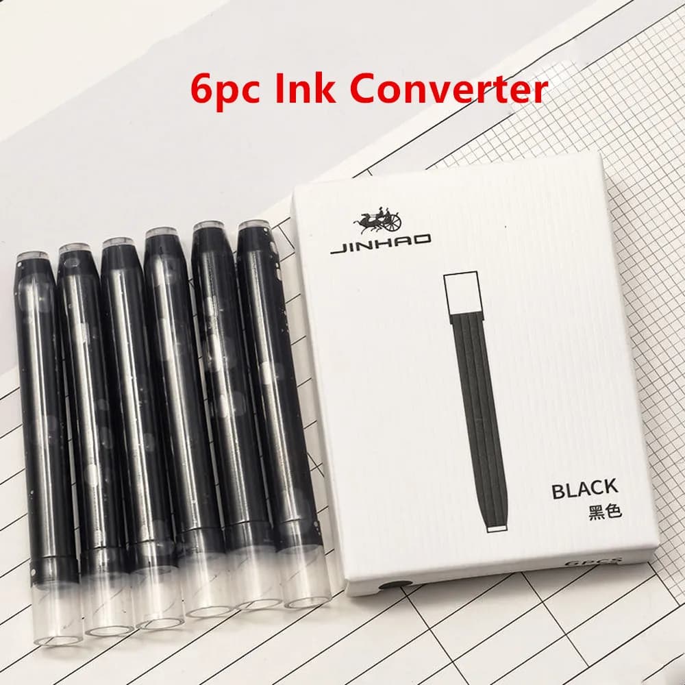 NEW jinhao 10 Ink Converter Pen Refills metal protective sleeve Fountain Pen Business Office School Supplies Writing