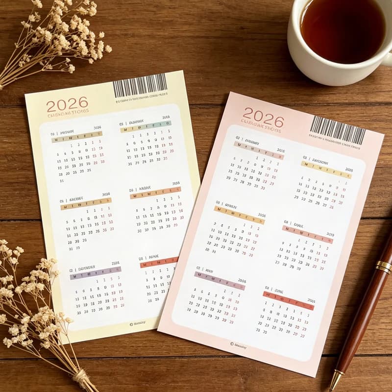 Fromthenon 2026 Calendario Adesivi Taccuino del viaggiatore Planner Diario Calendario annuale Adesivi Forniture di cancelleria per ufficio