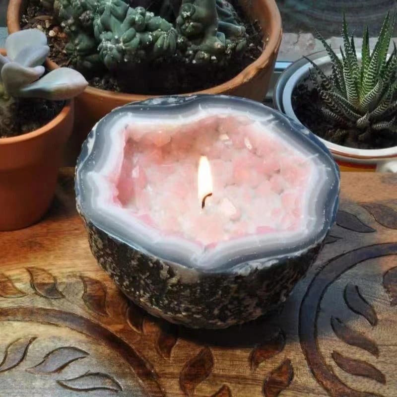 Resin Aromatherapy Bowl Ornament Craft Design Home Decoration Imitation Mineral Resin Craft Candle