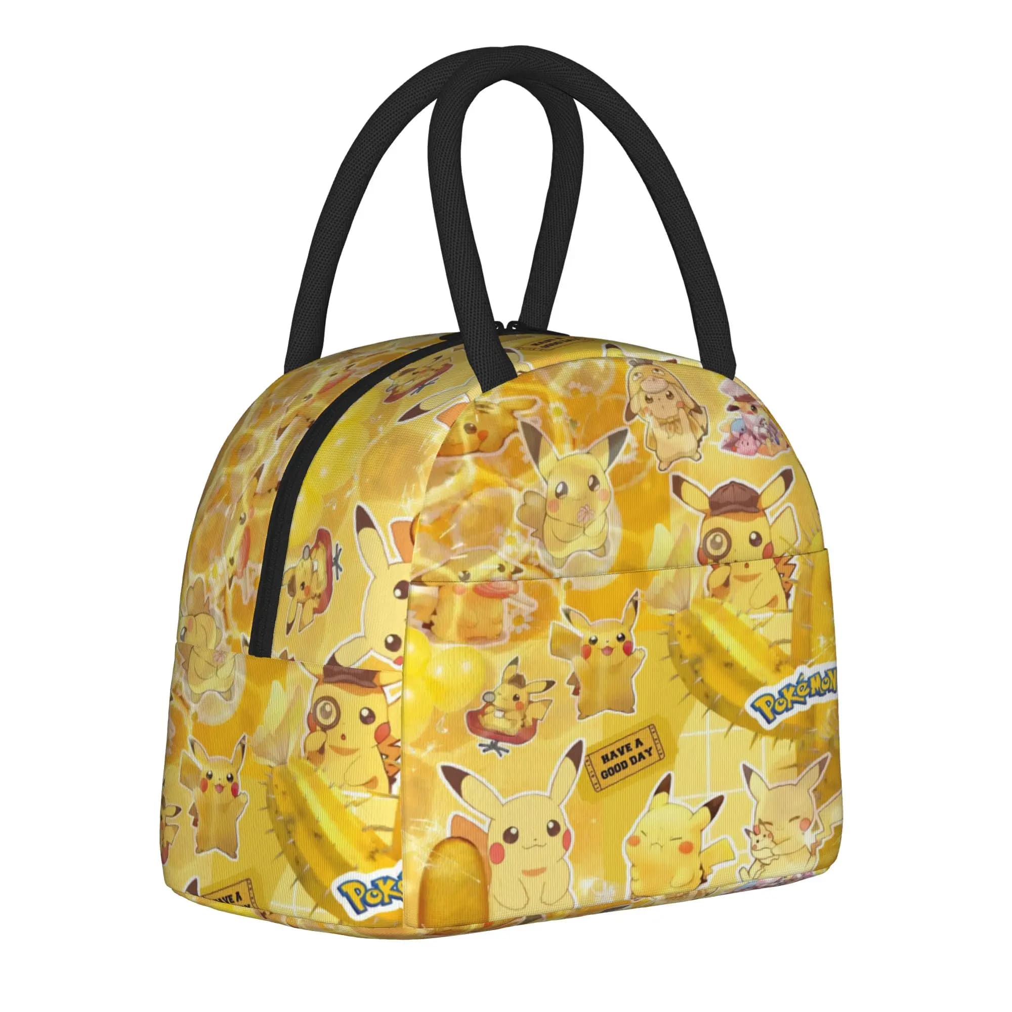 pokemoned Thermal Insulated Lunch Bag for Office Portable Food Container Bags Men Women Thermal Cooler Lunch Boxes