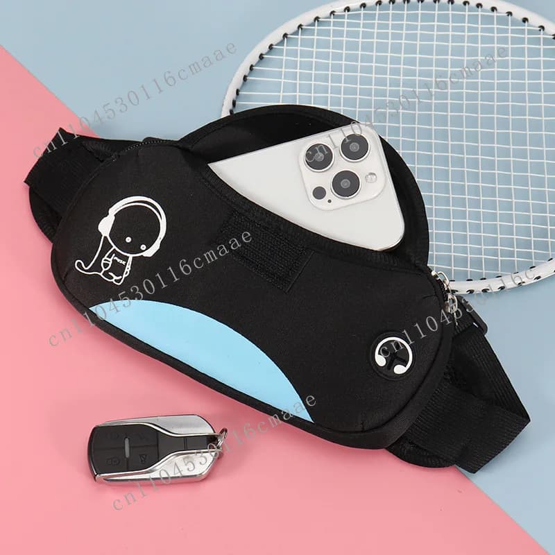 Waterproof Sport Waist Bag with Custom Logo, Luminous Belt for Race, Key Door and Phone for Men and Women