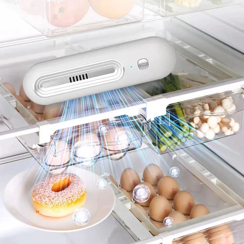 Deodorante per Frigorifero, Purificatore d'Aria, Eliminatore di Odori per Cibo, Fumo, Animali Domestici, Bagno, Auto