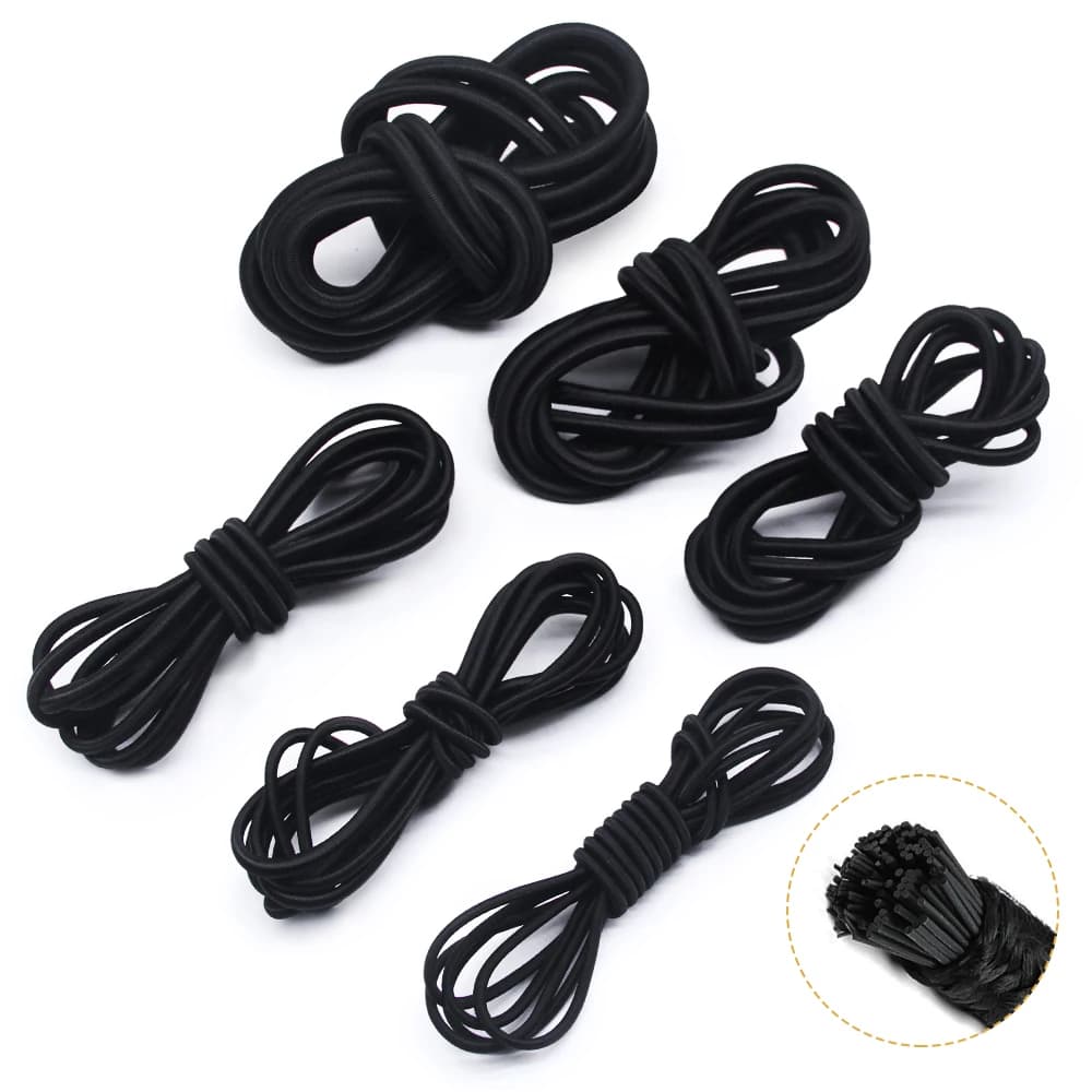 Nuovo 4mm-10mm Forte Corda Elastica Bungee Shock Cord Stretch String Per Gioielli FAI DA TE Che Fanno Progetto Esterno Tenda Kayak Barca Backage