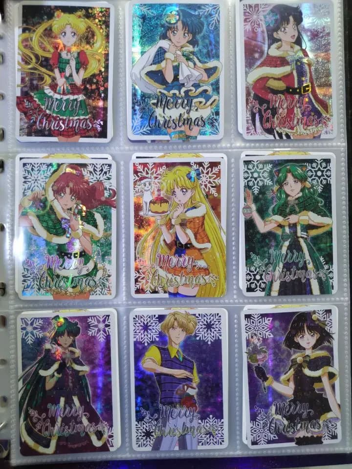 Fai da te 10 pezzi/set Sailor Moon Self Control Raccogli firma Trading Flash Card Anime Cartoon Regalo di Natale
