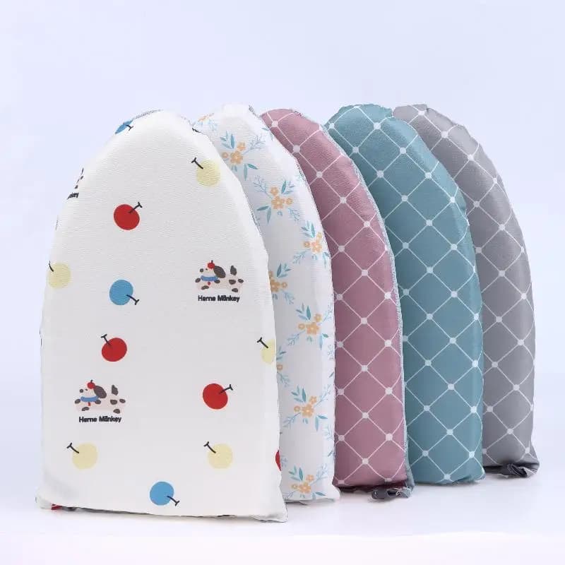 1Pc Handheld Ironing Board With Finger Loop Washable Anti-scald Gloves Iron Pad Cover Heat & Stain Resistant For Clothing Store