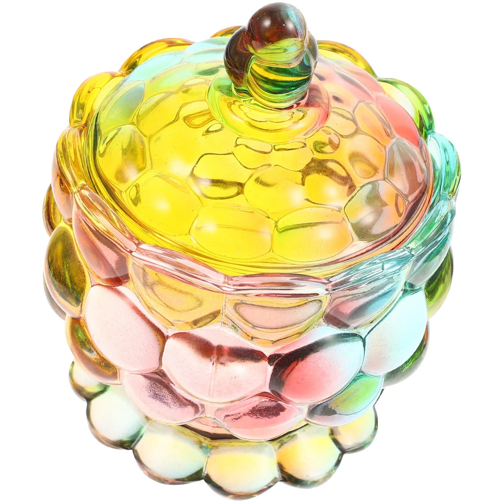 Barattolo in Vetro a Forma di Cubo con Coperchio, Contenitore Trasparente per Casa, Cucina, Caffetteria, Alimenti Secchi, Marmellate, Snack, Gioielli, Frutta Secca