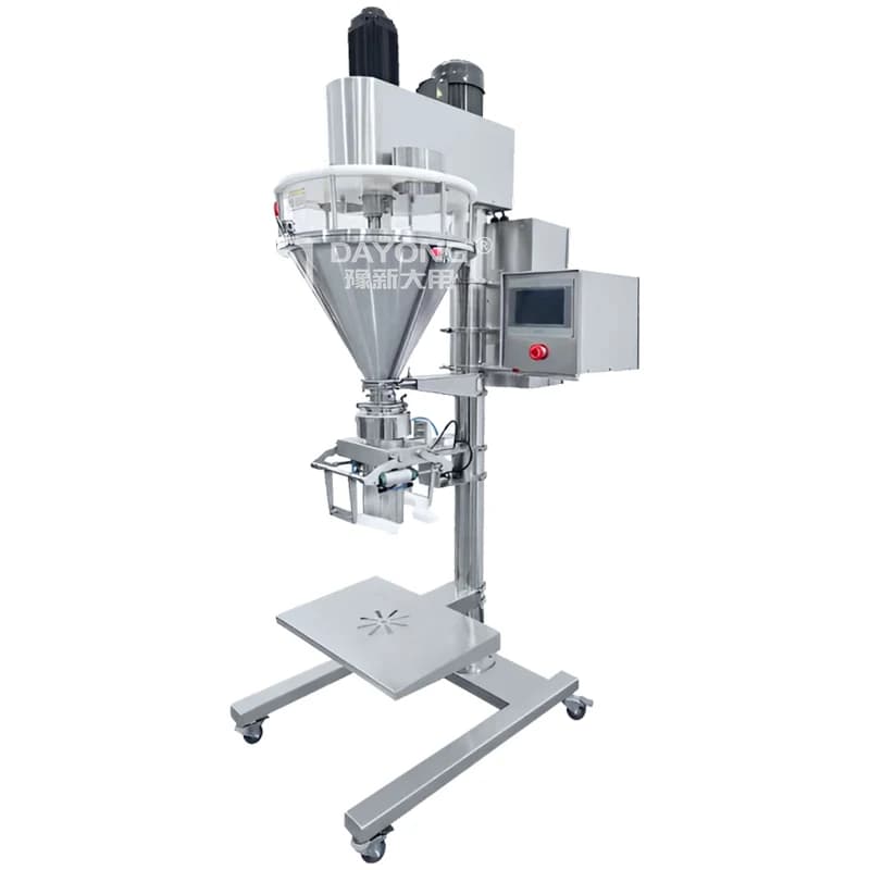 High Accuracy Stainless Steel Semi-Automatic Filling Dispenser For Flour Cocoa Spice Pepper Milk Whey Black Protein Powder Paper