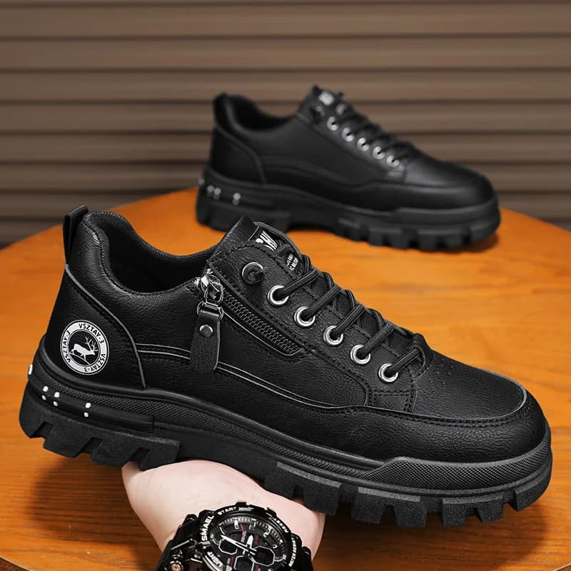 Casual Sports Outdoor Hiking Trendy Fashion Street Comfortable Men's Thick Soled Board Shoes
