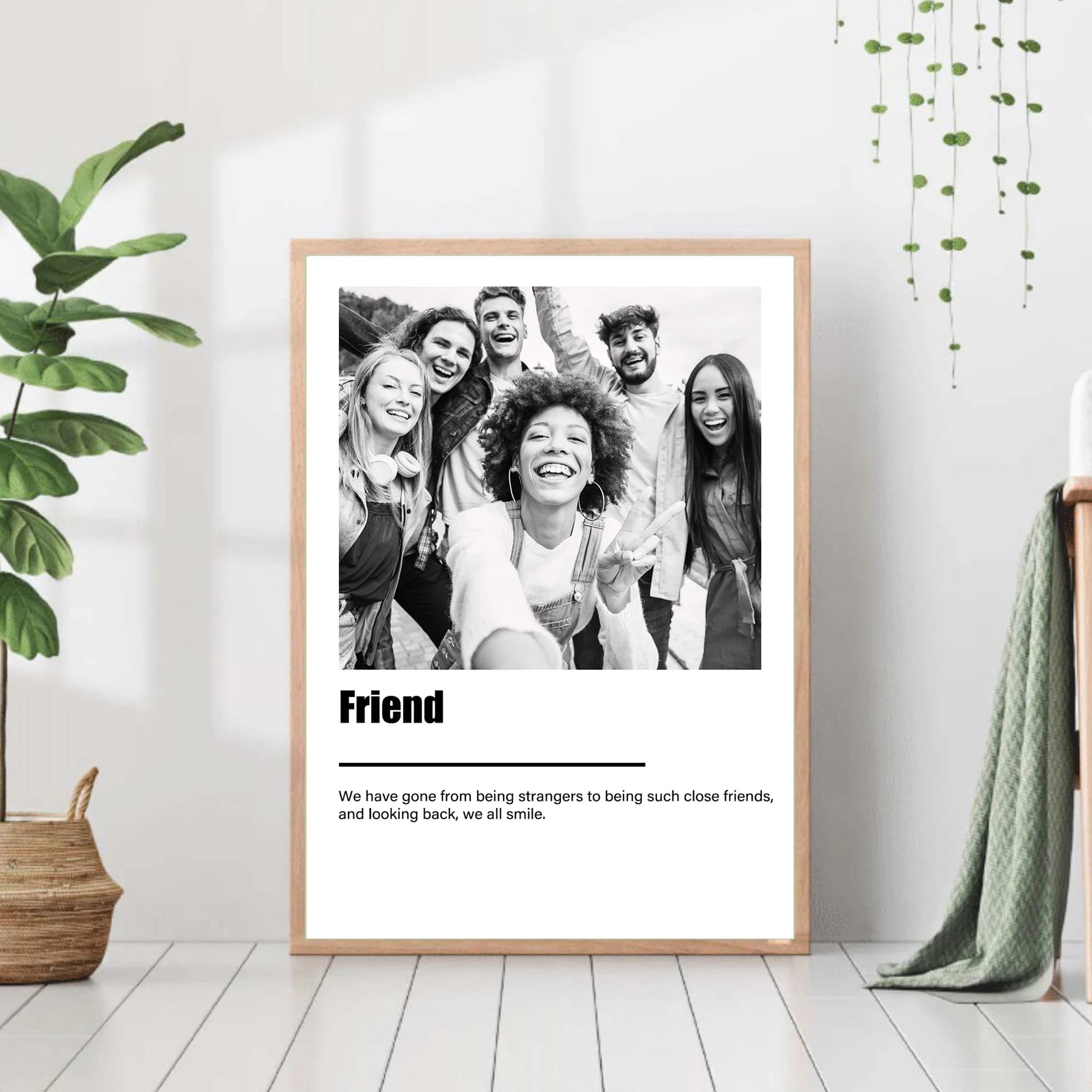 1 Pezzo Poster Personalizzato Senza Cornice su Tela, Decorazione per Casa, Camera da Letto, Soggiorno, Regalo Ideale per Anniversario, Compleanno, Matrimonio