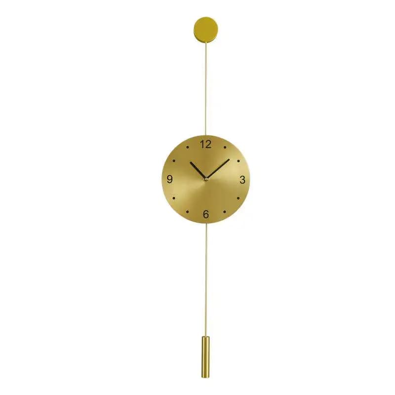 Orologio da Parete per Soggiorno, Orologio in Ottone, Orologio Moderno e Semplice per la Casa