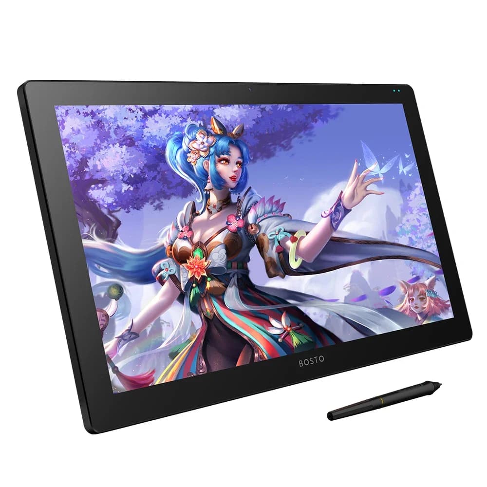 Bosto X7 Tablet Grafico Digitale con Schermo, Monitor per Disegno con Penna, Dispositivo per Disegno Grafico da 21,5 Pollici