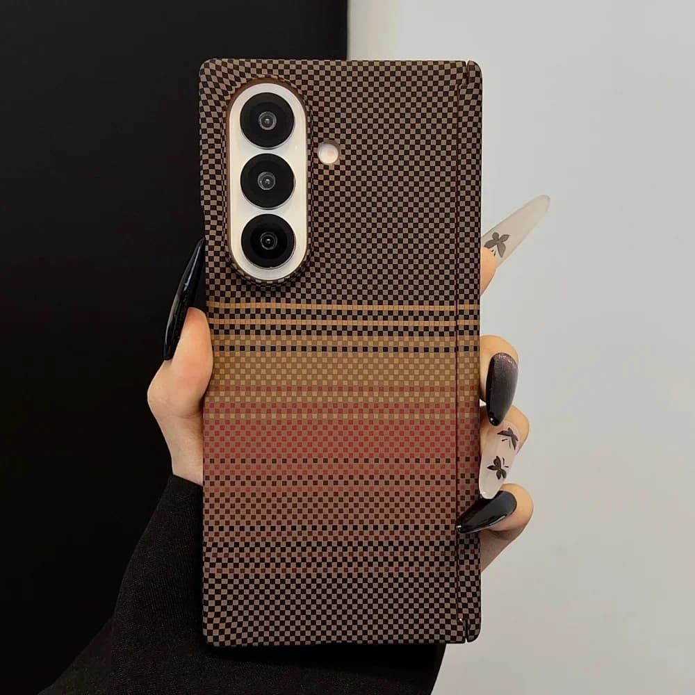 Luxury For Magsafe Wireless Charging Aramid Carbon Fiber Phone Case For Samsung Galaxy Z Fold 8 7 Fold8 Ultra Magnetic Cover