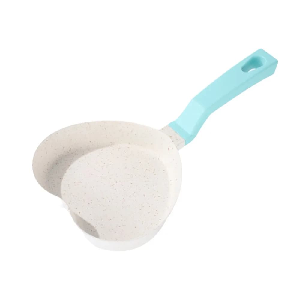Mini Heart Shaped Aluminum Alloy Deck for Omelette, Universal Pouch for Eggs, Flat Bottom Panel for Hamburger and Meat