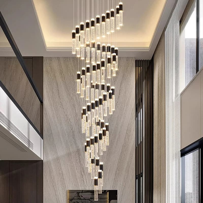 Modern home decor luci a led lampade a sospensione per lampadari a scala per soggiorno lampada a sospensione illuminazione per interni