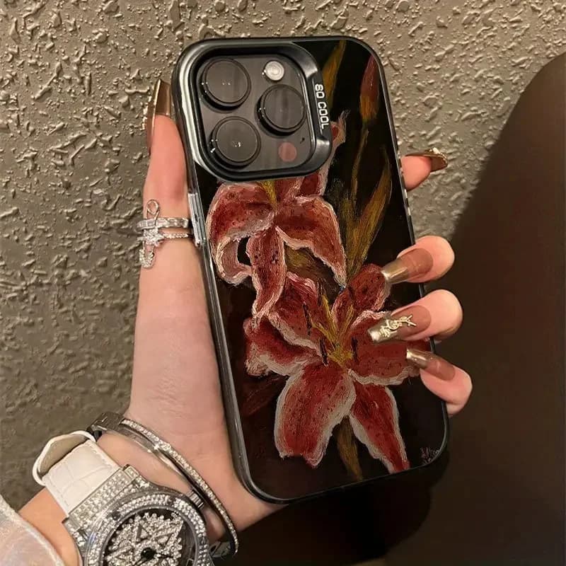 Oil Painting Lily Flower Phone Case for Infinix Hot Note Zero 50 40 30 30i 20 20s 12 12i 11 Smart 9 8 7 6 5 Pro 4G 5G Back Cover