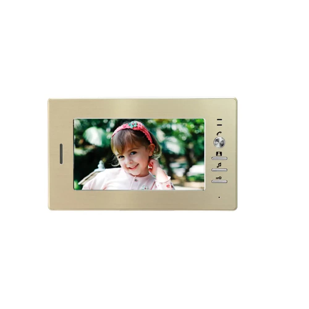 Schermo LCD da 7" da 1 a 1 Videocitofono Visitatore Push Talk Back Citofono Telecamera impermeabile Monitor campanello a filo