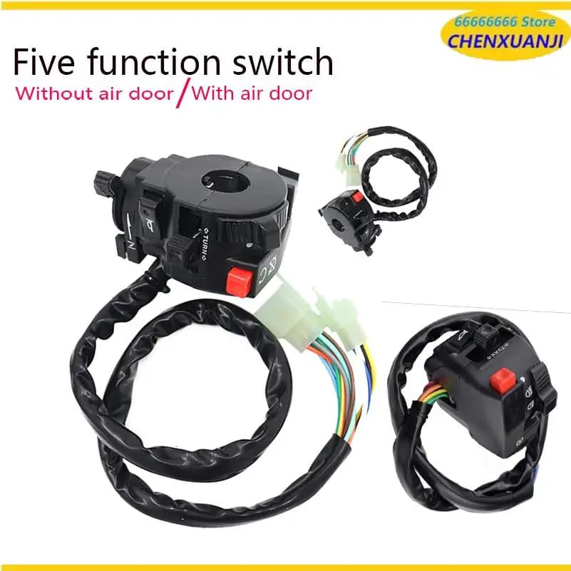 Function Kill Light Hi-Lo Beam Electric Starter Switch for 50cc 70cc 90cc 125cc 150cc ATV Quad Pit Bike Buggy Go Kart