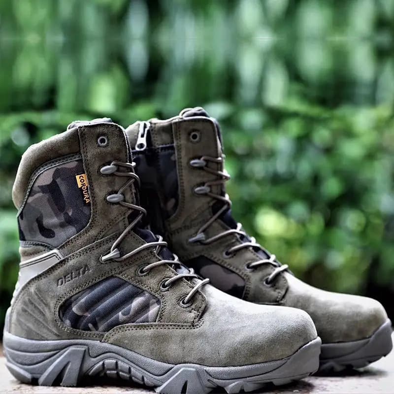 Men Desert Boots Mens Work Safty Shoes Waterproof Boot Lace Up Ankle Boots Big Size