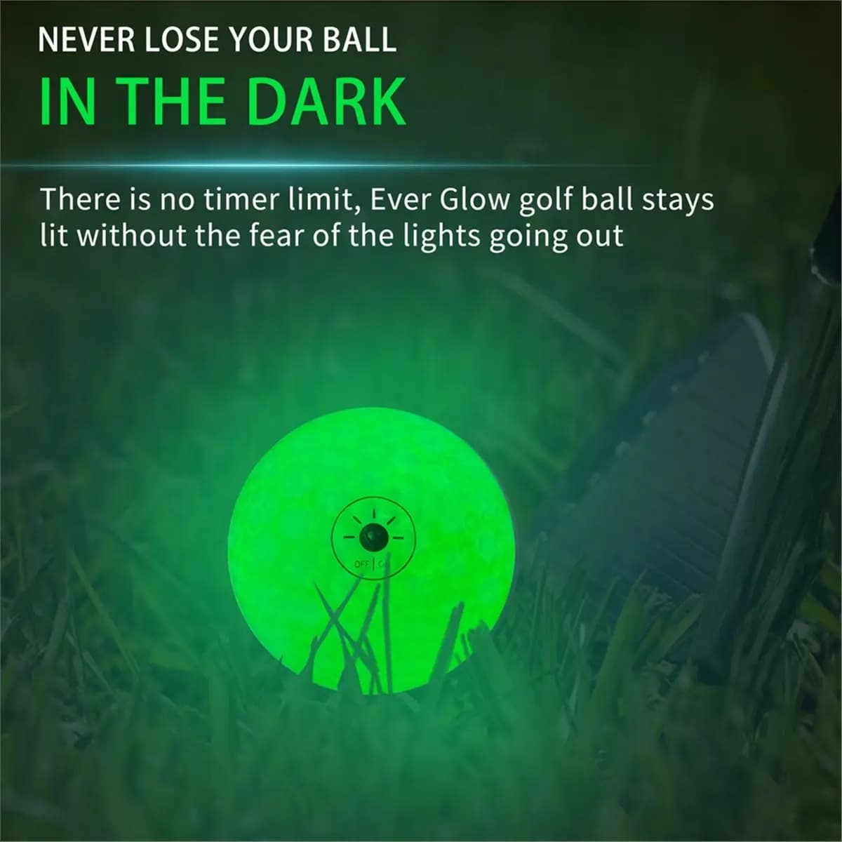 DT38 Glow in the Dark Golf Balls Light Activated 6-Color LED Night Balls Funny Golf Gift Gift