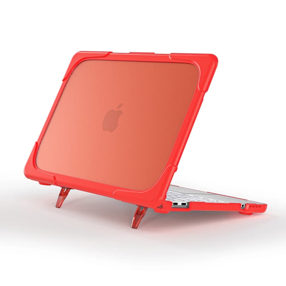 Custodia rigida trasparente con supporto antiscivolo per MacBook Neo 13 pollici A3404 2026