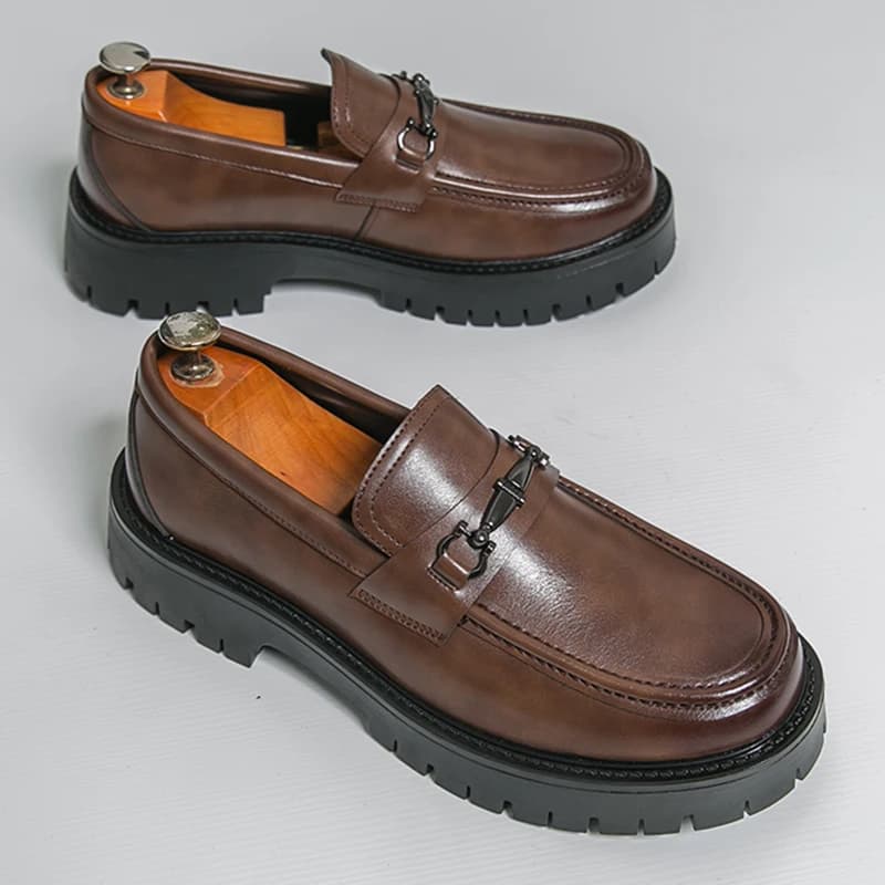 Scarpe Eleganti in Pelle da Uomo per Ufficio e Cerimonie, Mocassini Classici da Uomo per Matrimonio