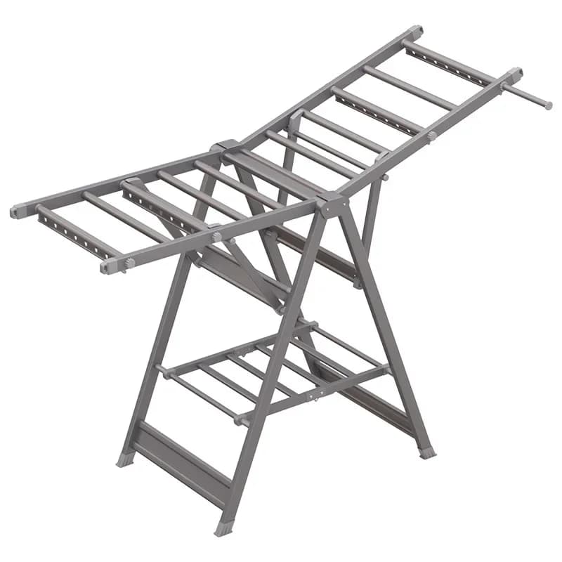 Foldable retractable, floor covering, large clothes hangers for indoors and outdoors, clothes and refreshing clothes.