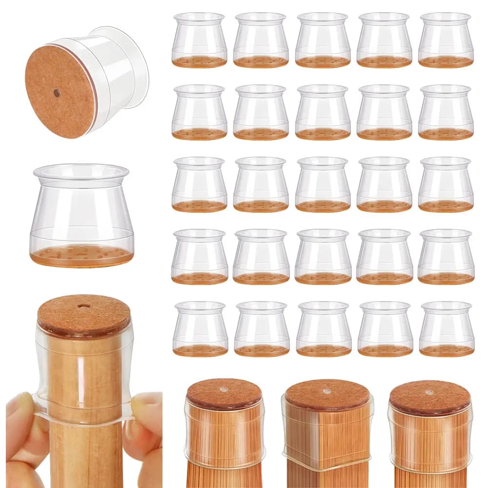 16/4 pz Tappi per Gambe di Sedie in Silicone, Protezioni per Piedi, Coperture per Mobili e Tavoli, Calzini, Tappi, Coperture per Piedini di Livellamento Mobili, Decorazioni per la Casa