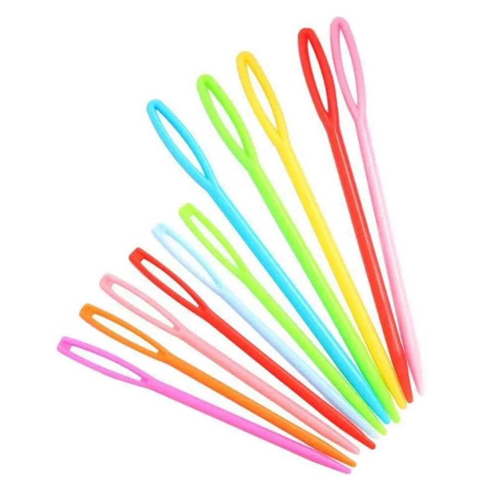 Set da 20 pz. di Nuovi Aghi da Cucito in Plastica, Spille di Sicurezza per Lavorazione a Maglia, Strumenti e Accessori per Cucito, Toppatura e Tessitura