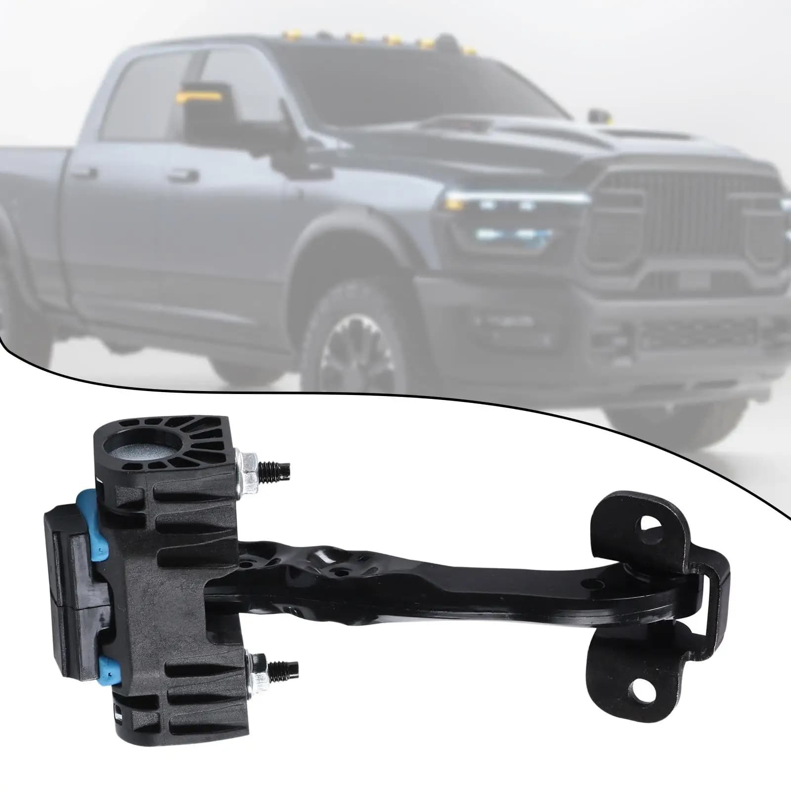 Fermo Freno Porta Nero in Plastica, Accessori Auto per Dodge 68169379AE, Ricambio Ferma Porta Anteriore