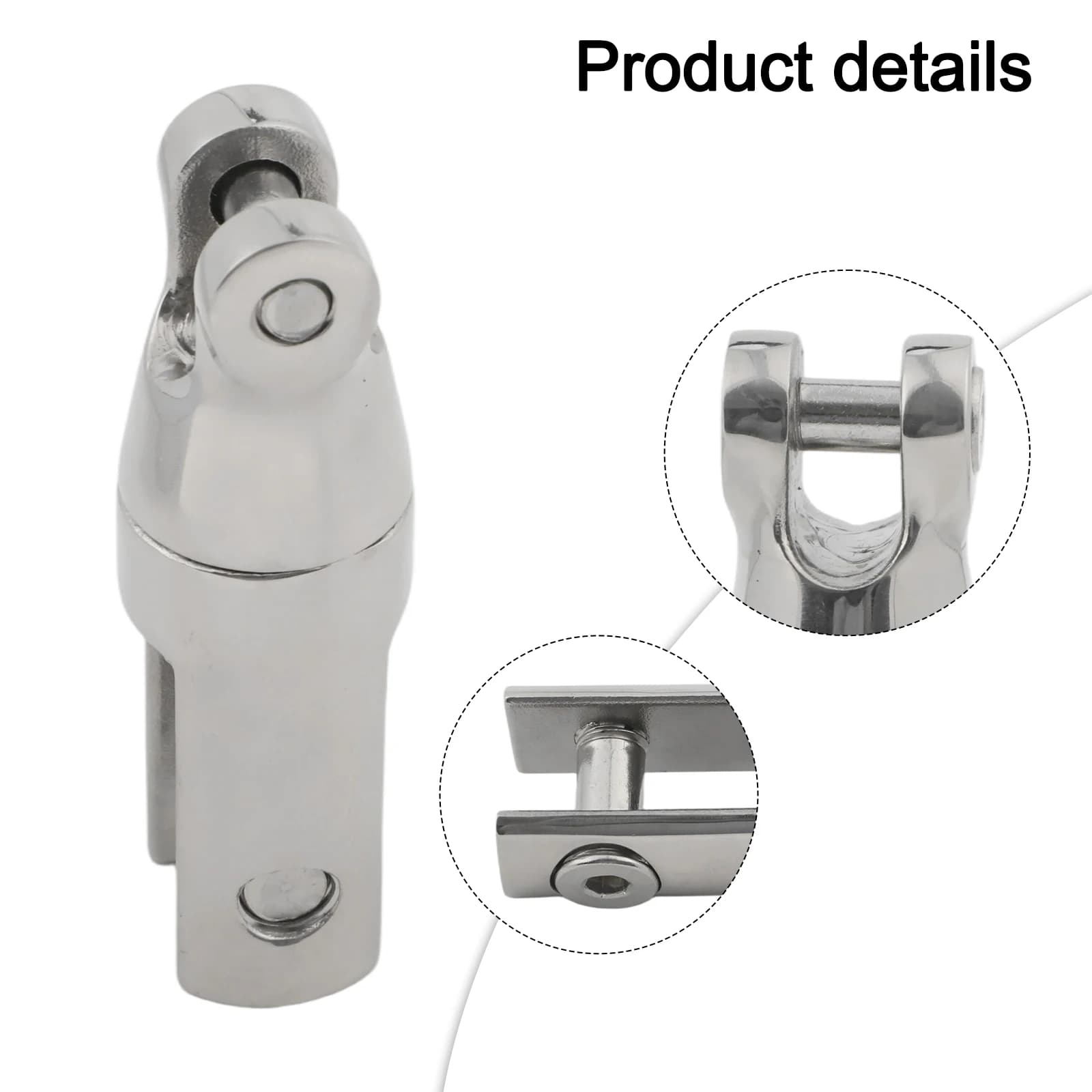 Anchor Swivel Connector Made from 316 Stainless Steel Perfect for Securing Anchor Chains and Ropes in Marine Environments