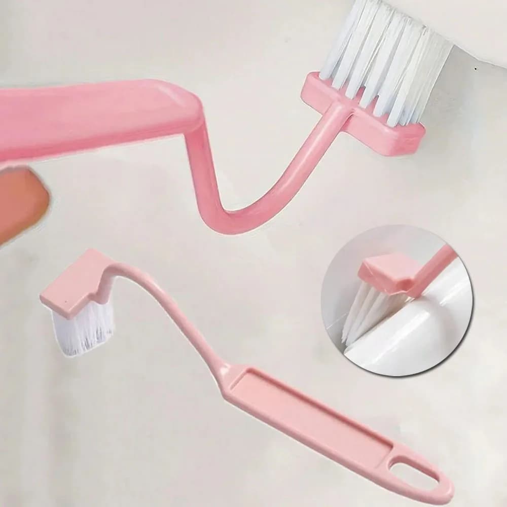 Plastic Curved Small Toilet Brushes Bathroom Plastic Cleaning Brushes Suitable for Cleaning Toilet Edges Corner Crevices.