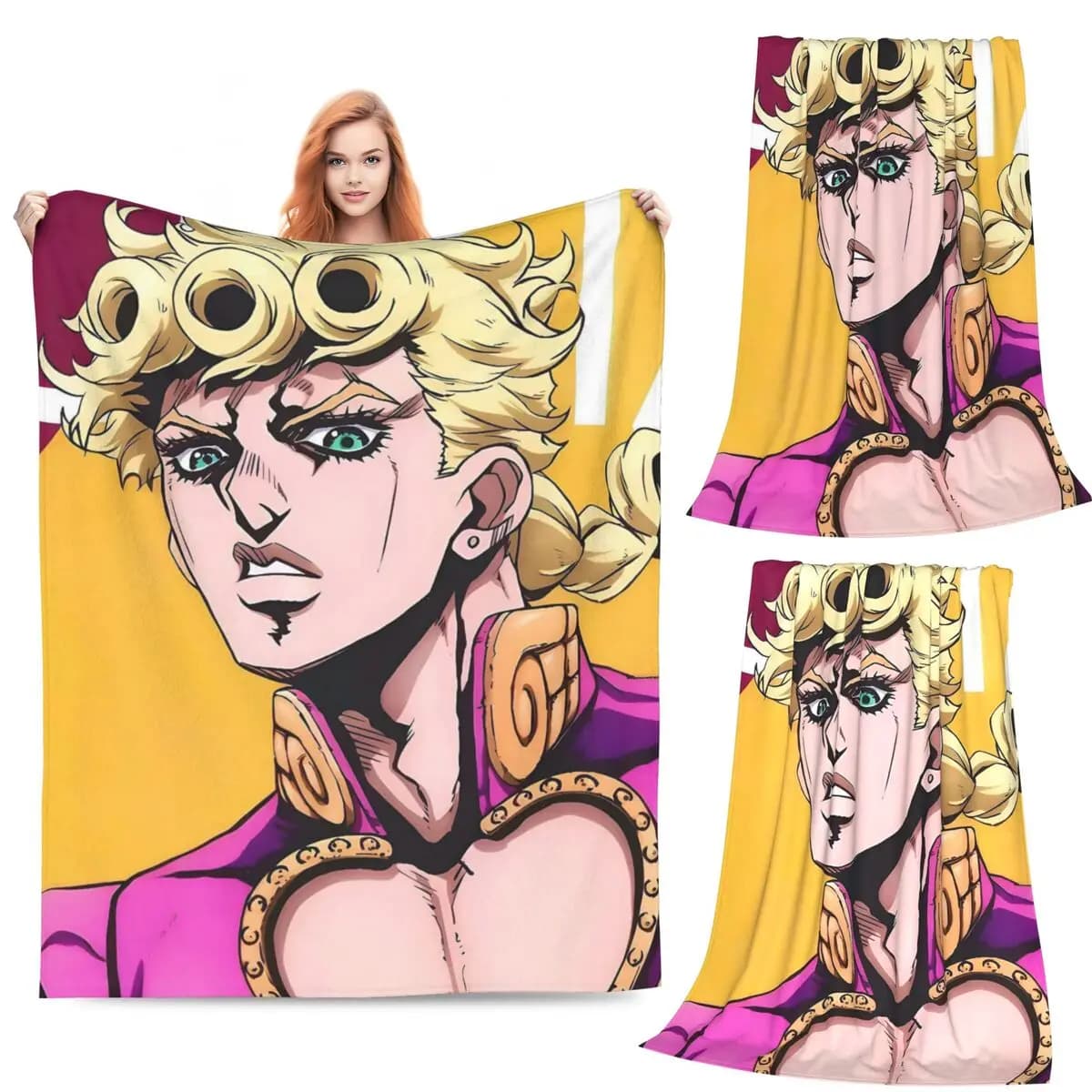 Anime JOJO HD ART Coperte Morbida e calda coperta in flanella per letto Soggiorno Picnic Viaggio Divano di casa