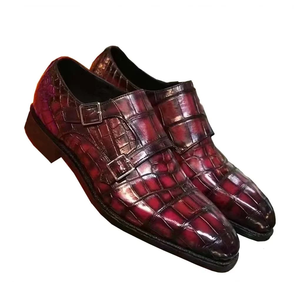 yingshangb nuovo arrivo scarpe formali maschili uomo scarpe in pelle di coccodrillo uomo scarpe in pelle di coccodrillo colore pennello