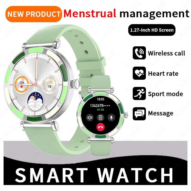 LIGE Moda Astuto Della Vigilanza Delle Donne di Ossigeno Nel Sangue Monitoraggio della Frequenza Cardiaca Sport Fitness Tracker Chiamata Bluetooth 2025 Nuovo Smartwatch Delle Donne