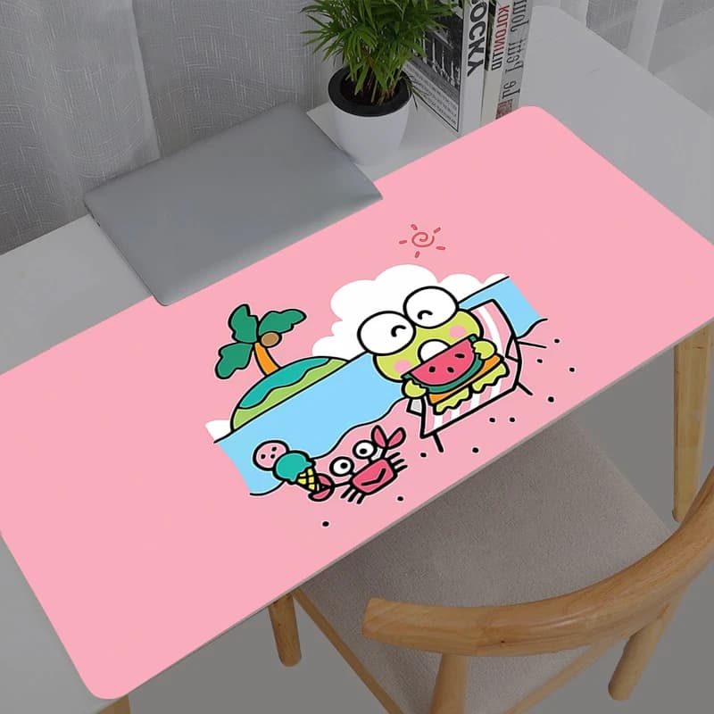 Tappetino per Mouse Anime, Accessori da Gaming, Varmilo Keroppi Sanrio, Tappetino da Scrivania per Tastiera, Tappeto per Gamer, Mousepad