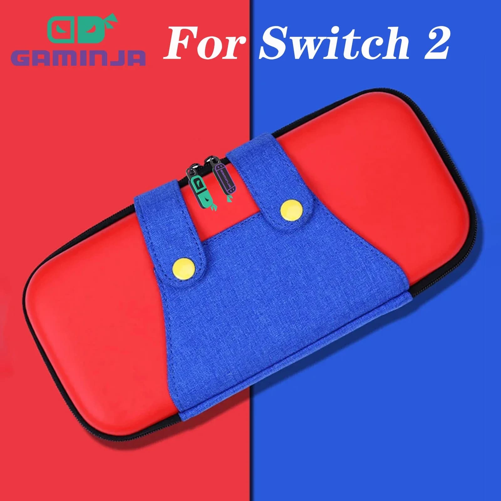 Per custodia Switch 2 2025, custodia protettiva con 10 supporti per cartucce di gioco, custodia da viaggio GAMINJA